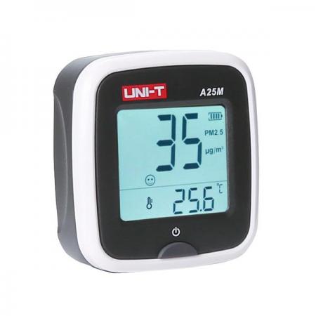 디바이스마트,계측기/측정공구 > 환경/이화학 측정장치 > 공기질/미세먼지,UNI-T,미세먼지 측정기/가정용먼지 측정기 A25M,PM2.5 농도를 측정하는 데 사용되는 가정용 미세먼지 측정기
