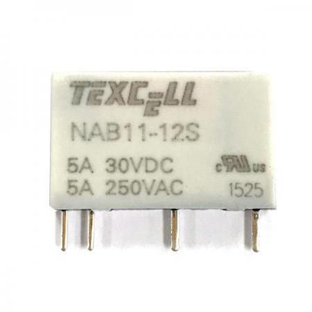 디바이스마트,스위치/부저/전기부품 > 릴레이 > 파워 릴레이,TEXCELL,NAB11-12S,파워 릴레이 / 접촉형식 : SPST-NO (1 Form A) / 코일 전압 : 12VDC / 코일 저항 : 1200Ω / 코일 작동 전력 : 10mA / 코일 전력 : 120mW / 스위칭 전압(AC) : 250VAC / 스위칭 전류(AC) : 5A / 스위칭 전압(DC) : 30VDC / 스위칭 전류(DC) : 5A