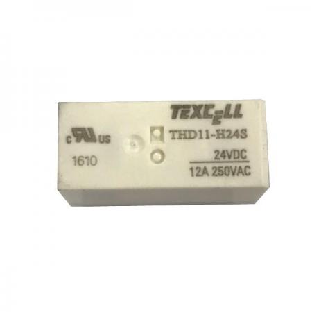 디바이스마트,스위치/부저/전기부품 > 릴레이 > 파워 릴레이,TEXCELL,THD11-H24S,파워 릴레이 / 접촉형식 : SPDT-NO, NC (1 Form C) / 코일 전압 : 24VDC / 코일 저항 : 1440Ω / 코일 작동 전력 : 16.7mA / 코일 전력 : 400mW / 스위칭 전압(AC) : 250VAC / 스위칭 전류(AC) : 12A / 스위칭 전압(DC) : 12VDC / 스위칭 전류(DC) : 12A