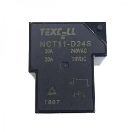 디바이스마트,스위치/부저/전기부품 > 릴레이 > 파워 릴레이,TEXCELL,NCT11-D24S,파워 릴레이 / 접촉형식 : SPST-NO (1 Form A) / 코일 전압 : 24VDC / 코일 저항 : 588.4Ω / 코일 작동 전력 : 38.75mA / 코일 전력 : 930mW / 스위칭 전압(AC) : 240VAC / 스위칭 전류(AC) : 30A / 스위칭 전압(DC) : 28VDC / 스위칭 전류(DC) : 30A