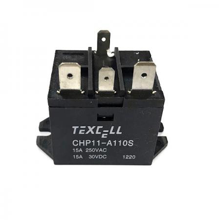 디바이스마트,스위치/부저/전기부품 > 릴레이 > 파워 릴레이,TEXCELL,CHP11-A110S,파워 릴레이 / 접촉형식 : SPST-NO (1 Form A) / 코일 전압 : 110VAC / 코일 저항 : 3400Ω / 코일 전력 : 1.2VA / 스위칭 전압(AC) : 250VAC / 스위칭 전류(AC) : 15A / 스위칭 전압(DC) : 30VDC / 스위칭 전류(DC) : 15A