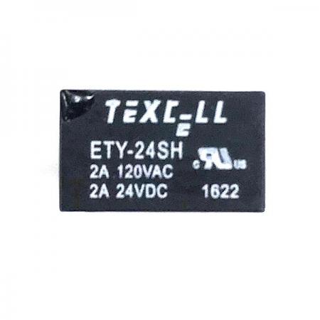 디바이스마트,스위치/부저/전기부품 > 릴레이 > 일반 릴레이,TEXCELL,ETY-24SH,일반 릴레이 / 접촉형식 : SPDT-NO, NC (1 Form C) / 코일 전압 : 24VDC / 스위칭 전압(AC) : 120VAC / 스위칭 전류(AC) : 2A / 스위칭 전압(DC) : 24VDC / 스위칭 전류(DC) : 2A / 전력 소비 : 150mW