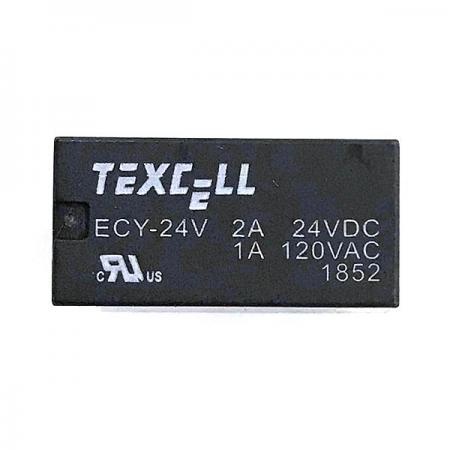 디바이스마트,스위치/부저/전기부품 > 릴레이 > 일반 릴레이,TEXCELL,ECY-24V,일반 릴레이 / 접촉형식 : DPDT-NO, NC (2 Form C) / 코일 전압 : 24VDC / 스위칭 전압(AC) : 120VAC / 스위칭 전류(AC) : 1A / 스위칭 전압(DC) : 24VDC / 스위칭 전류(DC) : 2A / 전력 소비 : 200mW