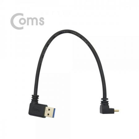 디바이스마트,케이블/전선 > USB 케이블 > OTG(FM) > USB C타입 OTG,Coms,USB 3.1 젠더(Type C), USB 3.0 A(M)/C(M) 24cm - Type C 전면꺾임/USB3.0 좌향꺾임(꺽임)[NA566],USB 3.0 A(M)/C(M) 24cm - Type C 전면꺾임/USB3.0 좌향꺾임(꺽임)