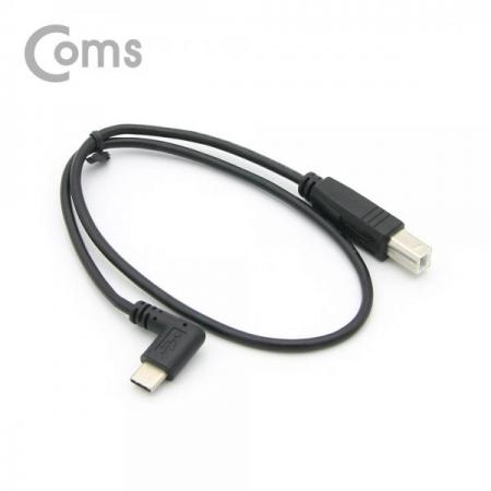디바이스마트,케이블/전선 > USB 케이블 > OTG(FM) > USB C타입 OTG,Coms,USB 3.1(Type C) 변환 케이블, Type C(M) 측면꺾임(꺽임)/USB 2.0 B(M) 50cm[NA620],Type C(M) 측면꺾임(꺽임)/USB 2.0 B(M)/50cm