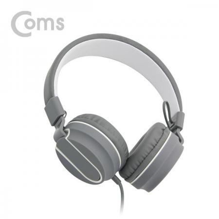 디바이스마트,컴퓨터/모바일/가전 > 음향ㆍ영상ㆍ카메라 > 헤드셋 > 헤드셋,Coms,스마트폰용 접이식 헤드셋 / 그레이-화이트/스테레오/Stereo/4극 [BB082],접이식 헤드셋 / 그레이-화이트/스테레오/Stereo/4극