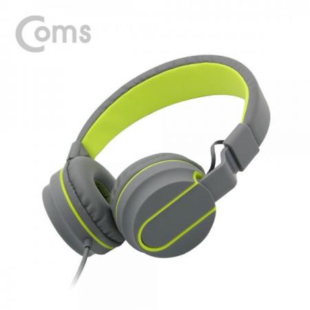 디바이스마트,컴퓨터/모바일/가전 > 음향ㆍ영상ㆍ카메라 > 헤드셋 > 헤드셋,Coms,스마트폰용 접이식 헤드셋 / 그레이-옐로우[BS981-1],접이식 헤드셋 / 그레이-옐로우