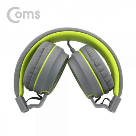 디바이스마트,컴퓨터/모바일/가전 > 음향ㆍ영상ㆍ카메라 > 헤드셋 > 헤드셋,Coms,스마트폰용 접이식 헤드셋 / 그레이-옐로우[BS981-1],접이식 헤드셋 / 그레이-옐로우