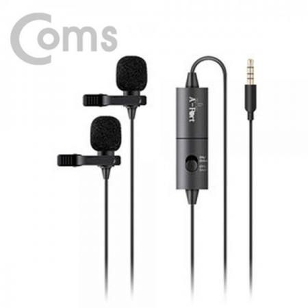 디바이스마트,컴퓨터/모바일/가전 > 음향ㆍ영상ㆍ카메라 > 마이크 > 유선마이크,Coms,라이브 마이크로폰 / 듀얼 콘덴서 마이크 / 미니 / 클립형 [AF5983],듀얼 콘덴서 마이크 / 미니 / 클립형