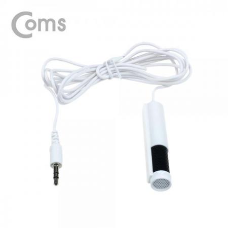 디바이스마트,컴퓨터/모바일/가전 > 음향ㆍ영상ㆍ카메라 > 마이크 > 유선마이크,Coms,소형 스틱 콘덴서마이크 (AUX 3.5mm / 1.5M / White)[BT041],AUX 3.5mm / 1.5M / White