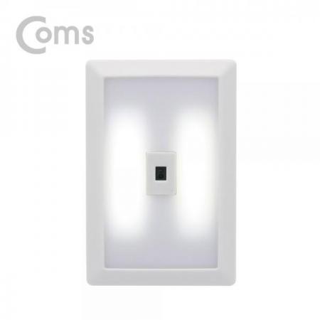 디바이스마트,컴퓨터/모바일/가전 > 가구/사무용품/공구 > 조명기기 > 무드등/간접조명,Coms,벽면등(Switch Light) 사각 20LED / 동작감지센서 / 3 x AAA [BB803],사각 20LED / 동작감지센서 / 3 x AAA