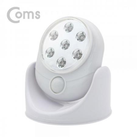 디바이스마트,컴퓨터/모바일/가전 > 가구/사무용품/공구 > 조명기기 > 센서등,Coms,동작감지 램프(센서감지형) 7LED, 탁상형, 벽면 거치, 각도조절 [BB804],7LED, 탁상형/벽면 거치/각도조절