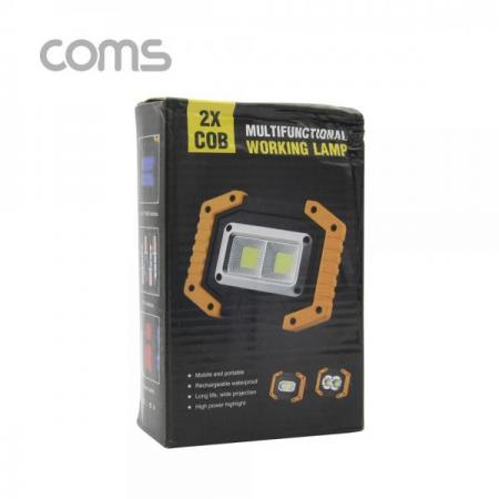 디바이스마트,EV 전기차/캠핑카/그린에너지 > 캠핑/보트 악세사리 > 캠핑용품 > 랜턴/램프,Coms,다용도 LED 램프 / 캠핑용, 작업용 라이트(18650x2 & AAx4) USB 충전 [BF060],캠핑용, 작업용 라이트(18650x2 & AAx4) USB 충전 / W839, 2X COB