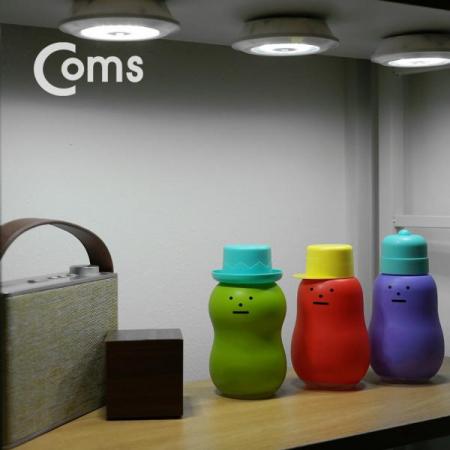 디바이스마트,컴퓨터/모바일/가전 > 가구/사무용품/공구 > 조명기기 > 무드등/간접조명,Coms,LED 라이트 3W (램프 3개 + 리모콘 세트상품) / 무선 리모컨 / White LED[ID433],램프 3개 + 리모콘 세트상품)/ 무선 리모컨 / White LED