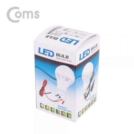 디바이스마트,EV 전기차/캠핑카/그린에너지 > 캠핑/보트 악세사리 > 캠핑용품 > 랜턴/램프,Coms,LED 전구 램프- 악어 클립 연결 2.8M, 12V 5W / White[NA137],악어 클립 연결 2.8M/12V 5W / White