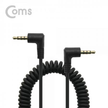 디바이스마트,케이블/전선 > 영상/음향 케이블 > 스테레오/RCA 케이블,Coms,스테레오 케이블 (3.5/4극/스프링), 양쪽 꺾임(꺽임) [BT115],3.5/4극/스프링/양쪽 꺾임(꺽임) - 스프링 길이 약15cm~50cm / Stereo