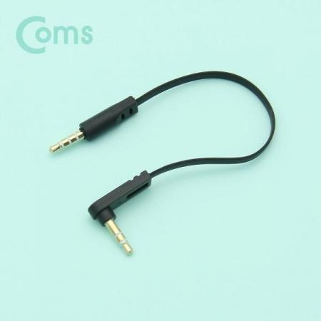 디바이스마트,케이블/전선 > 영상/음향 케이블 > 스테레오/RCA 케이블,Coms,스테레오 젠더 3.5 4극(M) / 3극(M) 한쪽 꺾임(꺽임), 15cm, FLAT 타입/Stereo[ND542],3.5 4극(M) / 3극(M) 한쪽 꺾임(꺽임)/15cm/FLAT 타입/Stereo