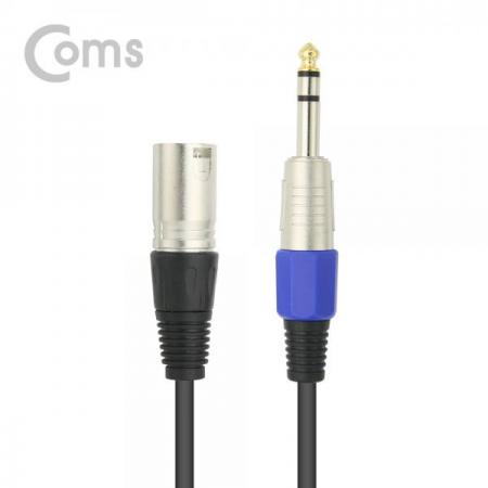 디바이스마트,케이블/전선 > 영상/음향 케이블 > AV통합 케이블,Coms,캐논 변환 케이블 2M/ 캐논(M)/6.3 스테레오(M)[BT418],2M/ 캐논(M)/6.3 스테레오(M)