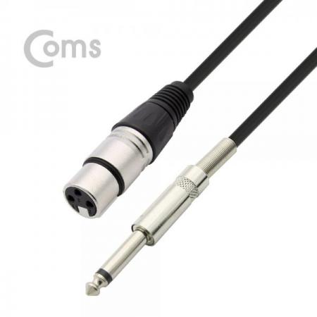 디바이스마트,케이블/전선 > 영상/음향 케이블 > AV통합 케이블,Coms,캐논(F)/6.3 Mono(M) 케이블 - 2M, 3P Mic(F)/6.3 Mono(M)[BT423],2M/3P Mic(F)/6.3 Mono(M)