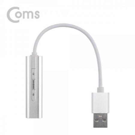 디바이스마트,컴퓨터/모바일/가전 > 네트워크/케이블/컨버터/IOT > 리피터/젠더/전원 케이블 > 컨버터,Coms,USB 오디오(7.1) 컨버터/3.5 ST - 케이블형, Metal/Silver[BT328],케이블형/Metal/Silver