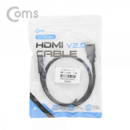 디바이스마트,케이블/전선 > 영상/음향 케이블 > HDMI 케이블,Coms,딜러용] HDMI 케이블(경제형 V2.0) 4K x 2K @60Hz 지원 / 60cm[BS484],4K x 2K @60Hz 지원 / 60cm