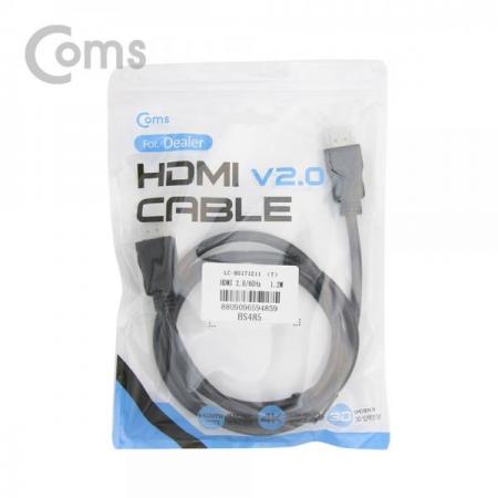 디바이스마트,케이블/전선 > 영상/음향 케이블 > HDMI 케이블,Coms,딜러용] HDMI 케이블(경제형 V2.0) 4K x 2K @60Hz 지원 / 1.2M[BS485],4K x 2K @60Hz 지원 / 1.2M