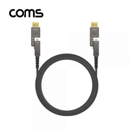 디바이스마트,케이블/전선 > 영상/음향 케이블 > HDMI 케이블,Coms,HDMI 리피터 분리형 광케이블 10M / Micro HDMI+HDMI 커넥터[ET572],10M / 4K2K@60Hz / Micro HDMI+HDMI 커넥터