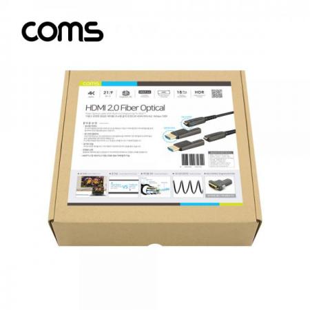 디바이스마트,케이블/전선 > 영상/음향 케이블 > HDMI 케이블,Coms,HDMI 리피터 분리형 광케이블 10M / Micro HDMI+HDMI 커넥터[ET572],10M / 4K2K@60Hz / Micro HDMI+HDMI 커넥터