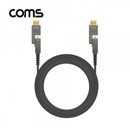 디바이스마트,케이블/전선 > 영상/음향 케이블 > HDMI 케이블,Coms,HDMI 리피터 분리형 광케이블 50M / Micro HDMI+HDMI 커넥터[ET580],50M / 4K2K@60Hz / Micro HDMI+HDMI 커넥터