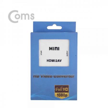 디바이스마트,컴퓨터/모바일/가전 > 네트워크/케이블/컨버터/IOT > 리피터/젠더/전원 케이블 > 컨버터,Coms,HDMI 컨버터 (HDMI -> AV) [BT014],HDMI 컨버터 (HDMI -> AV)