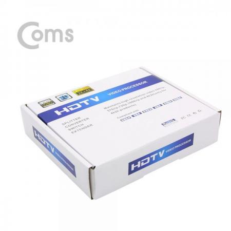 디바이스마트,컴퓨터/모바일/가전 > 네트워크/케이블/컨버터/IOT > 리피터/젠더/전원 케이블 > 컨버터,Coms,HDMI 컨버터(HDMI -> 컴포넌트 + 2RCA) - HDMI to YPbPr + R/L 오디오 [BT267],HDMI -> 컴포넌트 + 2RCA/ HDMI to YPbPr + R/L 오디오