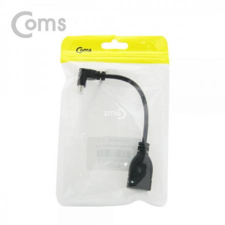 디바이스마트,케이블/전선 > 영상/음향 케이블 > HDMI/DVI 케이블,Coms,HDMI 젠더(Micro HDMI M/HDMI F), 15cm / 상향 꺾임형(꺽임)[BS357],HDMI 젠더 / Micro HDMI (D type) MALE - HDMI FEMALE / 상향 꺾임형 / 15cm / 라즈베리파이4 Pi400 호환 가능