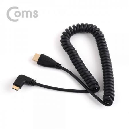 디바이스마트,케이블/전선 > 영상/음향 케이블 > HDMI 케이블,Coms,HDMI/HDMI(Mini) 스프링 케이블 30cm ~ 1M / Mini HDMI 우향꺾임(꺽임)[NE773],30cm ~ 1M / Mini HDMI 우향꺾임(꺽임)