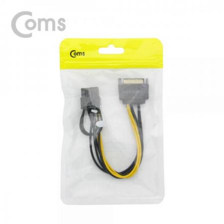 디바이스마트,케이블/전선 > PC/네트워크/통신 케이블 > SATA/HDD 케이블,Coms,SATA 전원 케이블(VGA 변환) / SATA PCB to VGA 8P (6P+2P) / 20cm[BT184],SATA PCB to VGA 8P (6P+2P) / 20cm