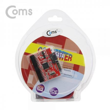 디바이스마트,케이블/전선 > PC/네트워크/통신 케이블 > SATA/HDD 케이블,Coms,SATA 컨버터(SATA HDD용) / SATA to IDE 컨버터(SATA케이블 50cm) / Red[BS131],SATA to IDE 컨버터(SATA케이블 50cm) / Red