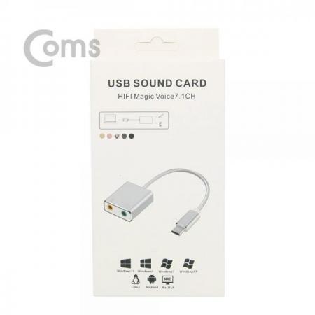 디바이스마트,케이블/전선 > USB 케이블 > OTG(FM) > USB C타입 OTG,Coms,USB 3.1 (Type C) 오디오(7.1) 컨버터/3.5 ST/Mic - 케이블형, Metal/Silver[BT326],오디오(7.1) 컨버터/3.5 ST/Mic/케이블형/Metal/Silver