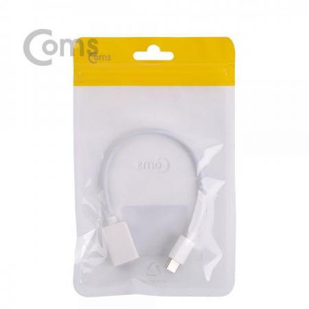 디바이스마트,케이블/전선 > USB 케이블 > OTG(FM) > USB C타입 OTG,Coms,USB 3.1 Type C / OTG 젠더 15cm, White[IE225],OTG 젠더/15cm/White
