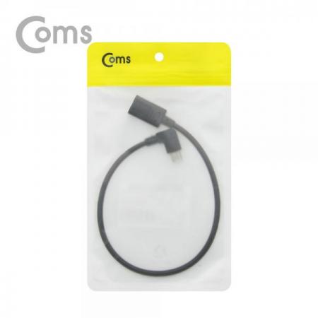 디바이스마트,케이블/전선 > USB 케이블 > OTG(FM) > USB C타입 OTG,Coms,USB 3.1 Type C 젠더 - Micro 5P(M) 우향꺾임(꺽임) / Type C(F) 30cm[NA553],Micro 5P(M) 우향꺾임(꺽임) / Type C(F) 30cm
