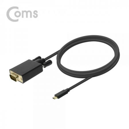 디바이스마트,컴퓨터/모바일/가전 > 네트워크/케이블/컨버터/IOT > 리피터/젠더/전원 케이블 > USB to 변환케이블,Coms,USB 3.1 Type-C(M) to VGA(M) 컨버터 케이블 1M / 1080p 60Hz[DM483],컨버터 케이블/ 1M / 1080p 60Hz