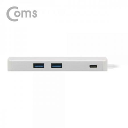 디바이스마트,컴퓨터/모바일/가전 > 네트워크/케이블/컨버터/IOT > 리피터/젠더/전원 케이블 > 컨버터,Coms,USB 3.1 Type-C 멀티 컨버터(허브) / HDMI + HUB + 카드리더 + 3.0 2Port[ID044],멀티 컨버터(허브) / HDMI + HUB + 카드리더 + 3.0 2Port