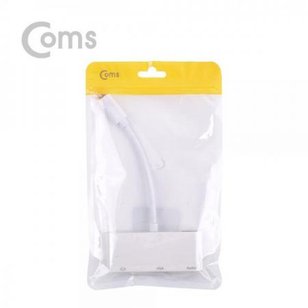 디바이스마트,컴퓨터/모바일/가전 > 네트워크/케이블/컨버터/IOT > 리피터/젠더/전원 케이블 > 컨버터,Coms,USB 3.1 컨버터(Type C), HDMI / VGA / Aux / USB 2.0 A 1Port[IE242],HDMI / VGA / Aux / USB 2.0 A 1Port