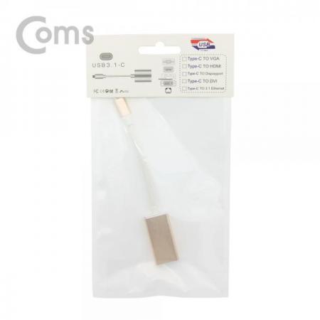 디바이스마트,컴퓨터/모바일/가전 > 네트워크/케이블/컨버터/IOT > 리피터/젠더/전원 케이블 > 컨버터,Coms,USB 3.1(Type C) 컨버터, DP 변환 Type C(M) to DP(F)[IE243],DP 변환/ Type C(M) to DP(F)