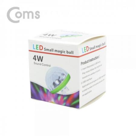 디바이스마트,LED/LCD > LED 인테리어조명 > USB 램프,Coms,휴대용 LED 미러볼 / USB 램프(미니) / 파티조명 / 노래방조명 / 4W [BB563],사이즈 : 40x40x30mm / 전원 : 5V , 4WUSB 전원으로 전원 공급해서 사용