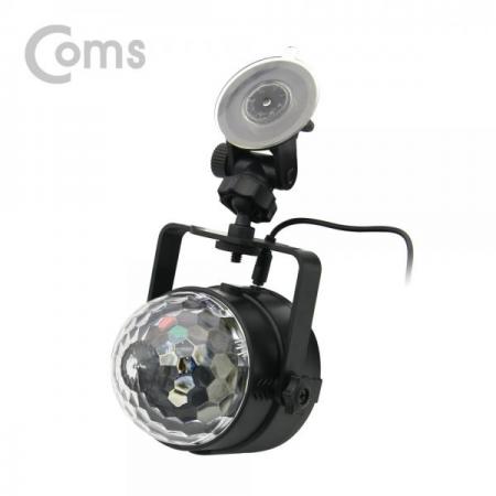 디바이스마트,LED/LCD > LED 인테리어조명 > USB 램프,Coms,LED 파티용 라이트 / 미러볼 / 노래방 조명 / USB 램프 / 설치형 / 리모콘 제공[IE141],사이즈 : 85x85x90mm / 전원 : AC 100~240V , DC 5V , 1A , 1W / 색상 : RGB / 구성품: LED 미러볼 본체, 360도 회전 브라켓, 흡착판, USB 전원 포트, 리모콘콘트롤러, USB 전원으로 전원 공급해서 사용