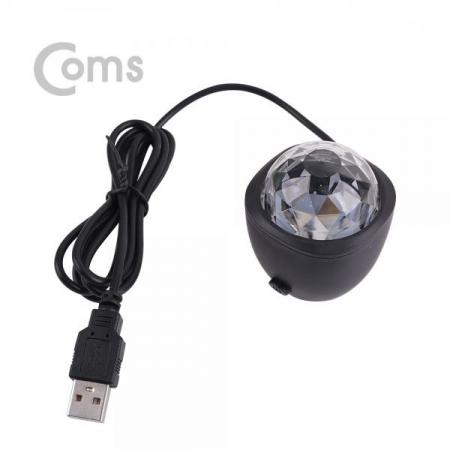 디바이스마트,LED/LCD > LED 인테리어조명 > USB 램프,Coms,휴대용 LED 미러볼 / 파티조명 / 노래방 조명 / USB타입 / 싸이키 조명 / 1.2M 케이블(일체형)[IF576],사이즈 : 43x43x55mm / 전원 : 5V / 색상 : RGB / 파티 조명 / 노래방 조명