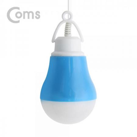디바이스마트,LED/LCD > LED 인테리어조명 > USB 램프,Coms,USB 램프(전구형), Blue/5V 5W, 캠핑용 1M[ND741],사이즈 : 60x60x90mm / 전원 : 5V , 5W / 색상 : 화이트(White)