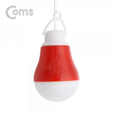 디바이스마트,LED/LCD > LED 인테리어조명 > USB 램프,Coms,USB 램프(전구형), Red/5V 5W, 캠핑용 1M[ND742],사이즈 : 60x60x90mm / 전원 : 5V , 5W / 색상 : 화이트(White)