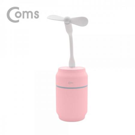 디바이스마트,컴퓨터/모바일/가전 > 가전/생활용품 > 계절가전 > 가습기/제습기,Coms,멀티 USB 가습기(가습기+선풍기+LED 라이트) Pink[MC343],가습기+선풍기+LED 라이트/Pink
