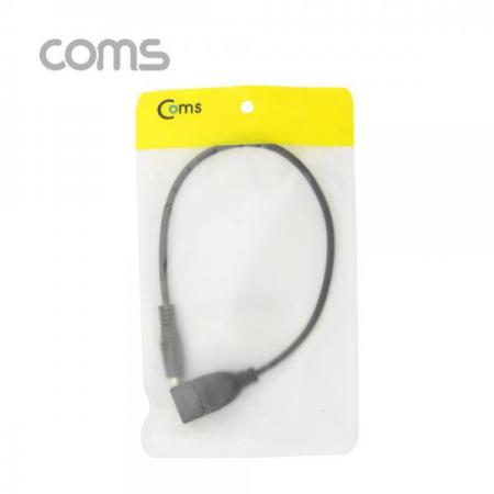 디바이스마트,케이블/전선 > USB 케이블 > 충전케이블(MM) > DC 전원 충전케이블,Coms,USB 전원 젠더/케이블 (USB F to DC 5.5/2.1 F) 30cm[NT950],USB F to DC 5.5/2.1 F/30cm