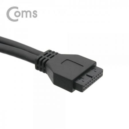 디바이스마트,케이블/전선 > USB 케이블 > 데이터케이블(MM) > 멀티/기타규격,Coms,USB 포트 3.0 Y 케이블 / 20P to USB A(F) 2Port / 30cm / 검정[BT285],20P to USB A(F) 2Port / 30cm / 검정